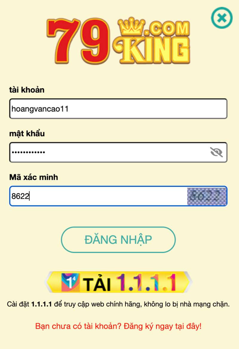 Đăng nhập vào tài khoản
